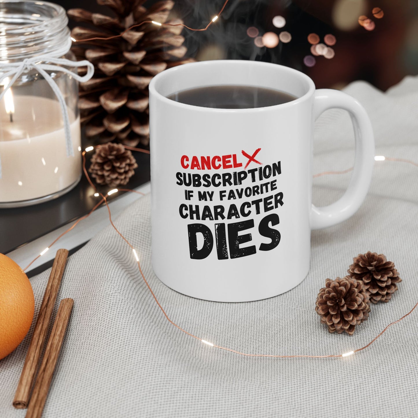 "Cancel Subscription" White Mug