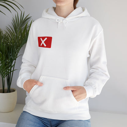 Red "X" Badge Unisex Hoodie