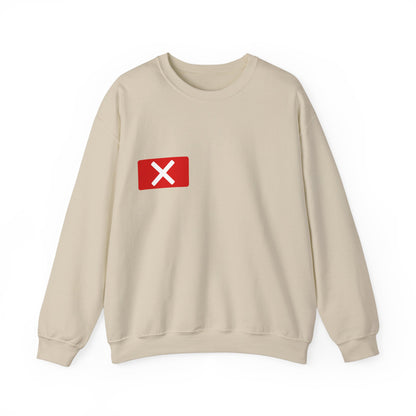 Red "X" Badge Unisex Sweatshirt