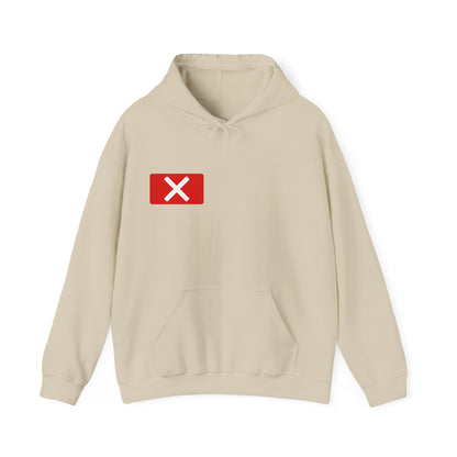 Red "X" Badge Unisex Hoodie