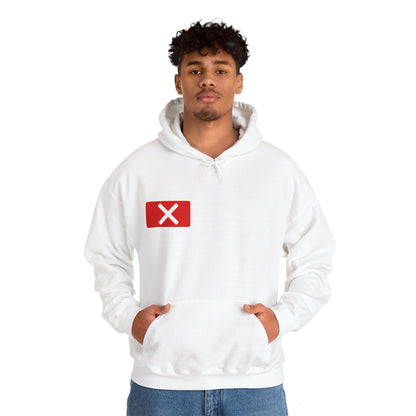 Red "X" Badge Unisex Hoodie