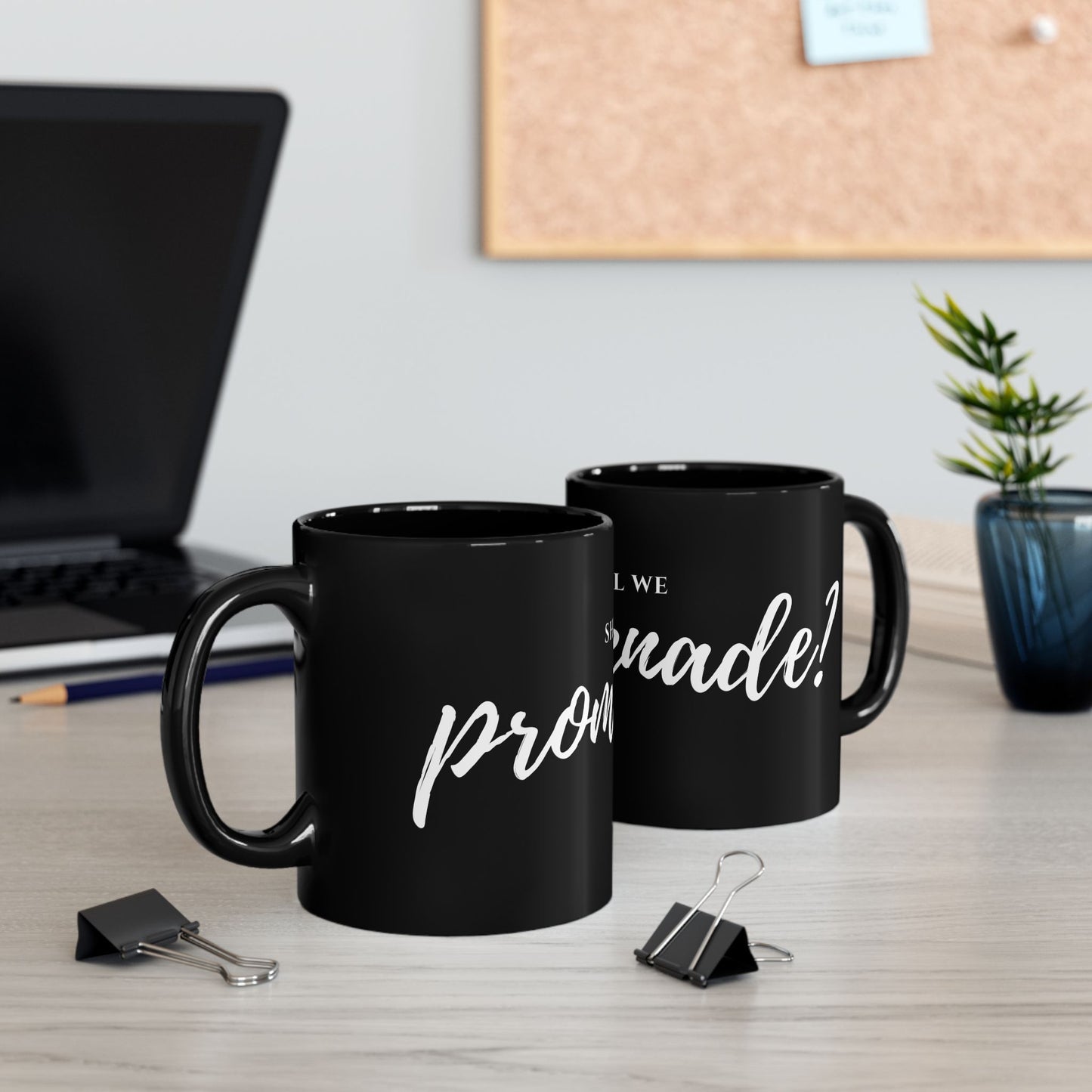 "Shall We Promenade?" Black Mug