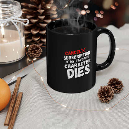 "Cancel Subscription" Black Mug