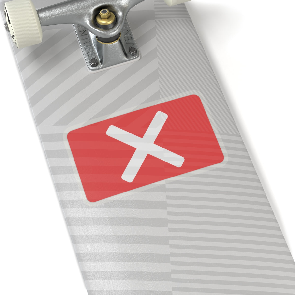 Red "X" Badge Sticker