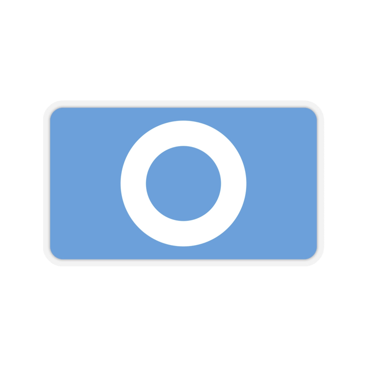 Blue "O" Badge Sticker