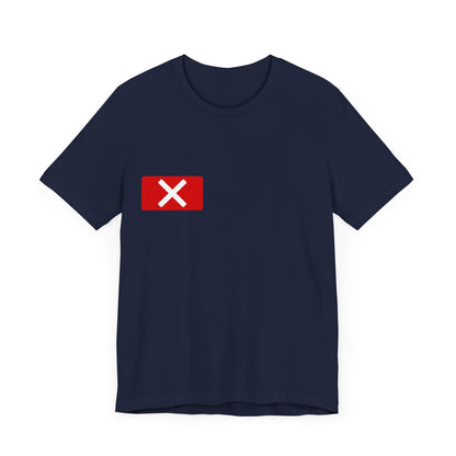 Red "X" Badge Unisex T-shirt