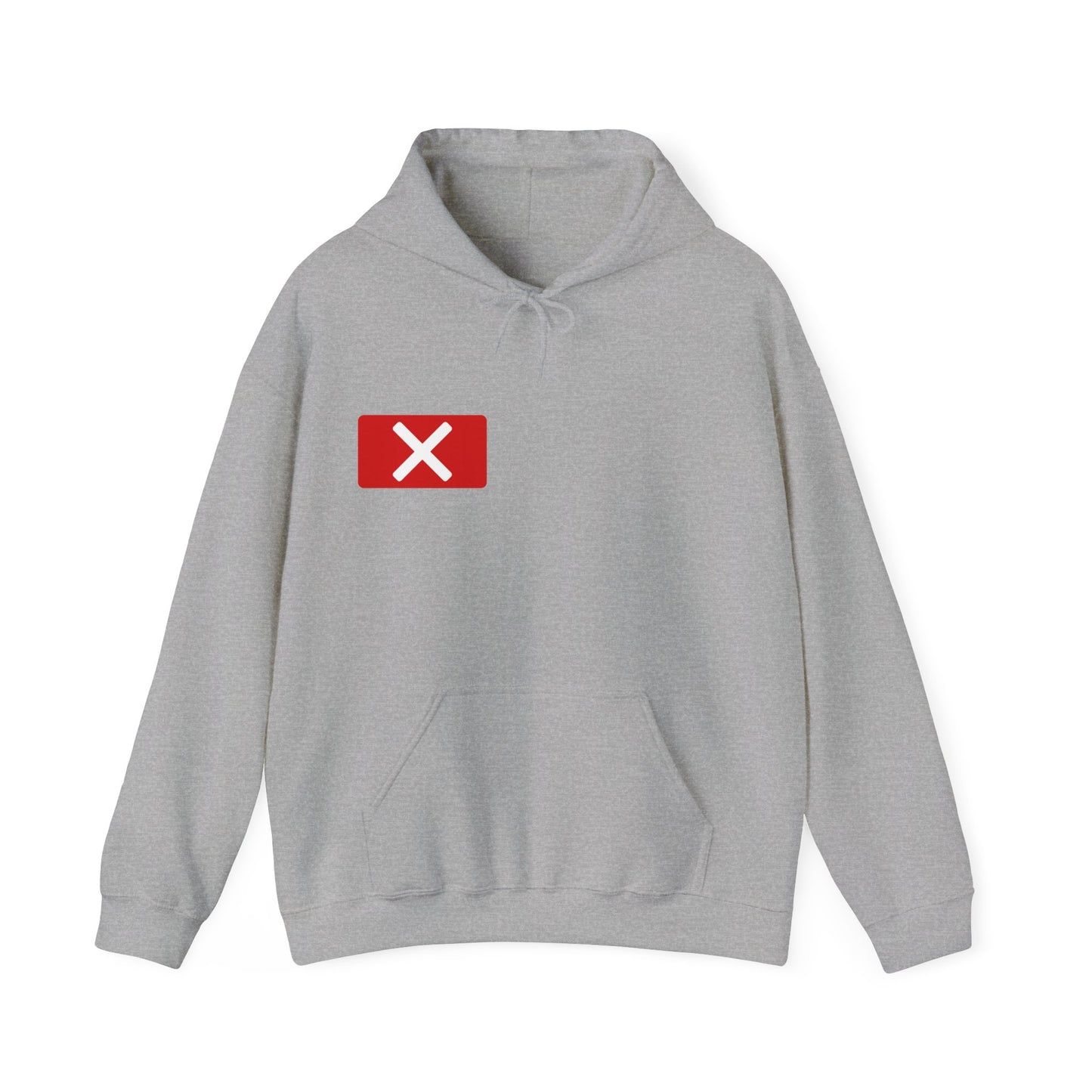 Red "X" Badge Unisex Hoodie