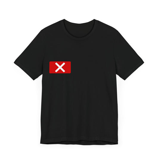 Red "X" Badge Unisex T-shirt