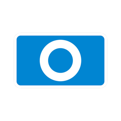 Blue "O" Badge Sticker