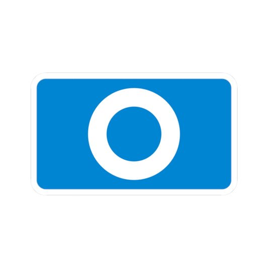 Blue "O" Badge Sticker