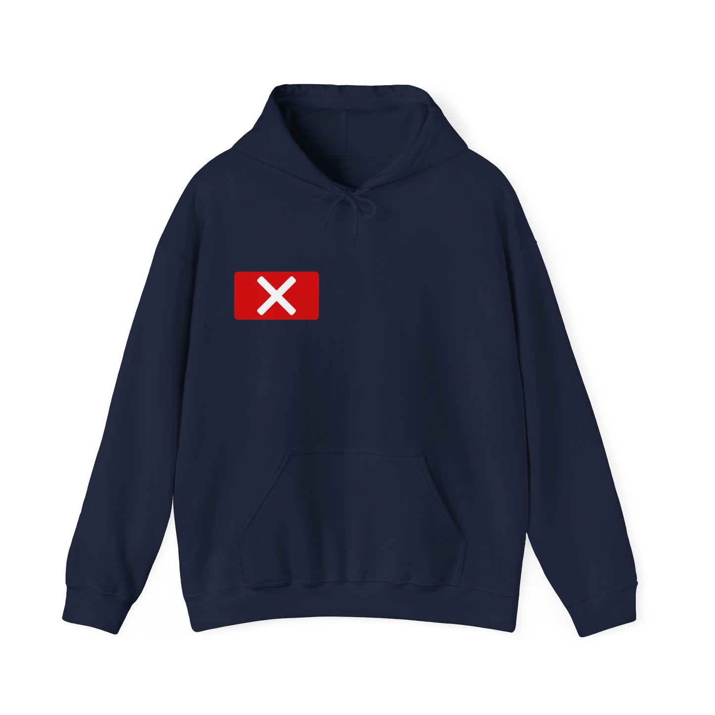 Red "X" Badge Unisex Hoodie