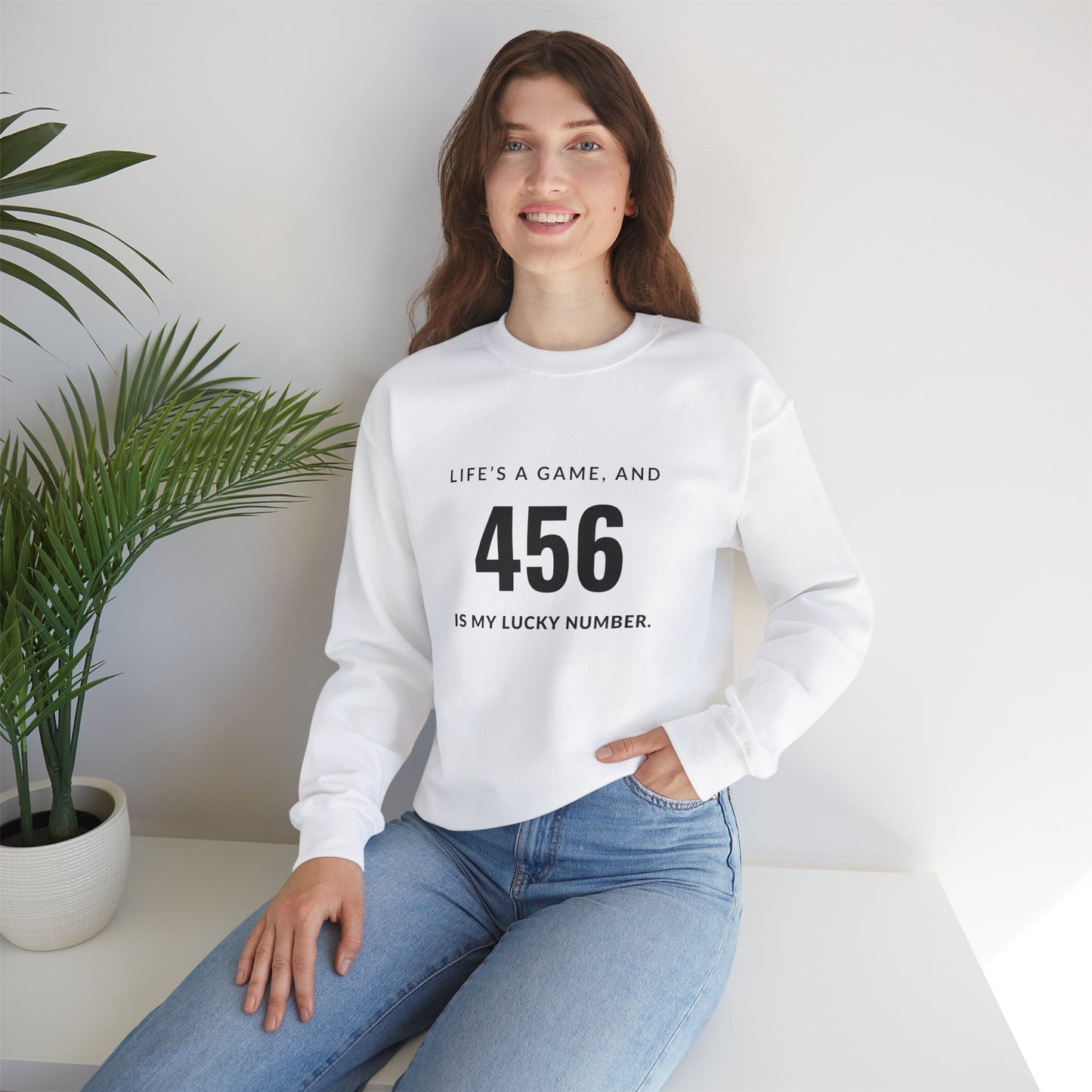 "456 is My Lucky Number" Unisex Sweatshirt