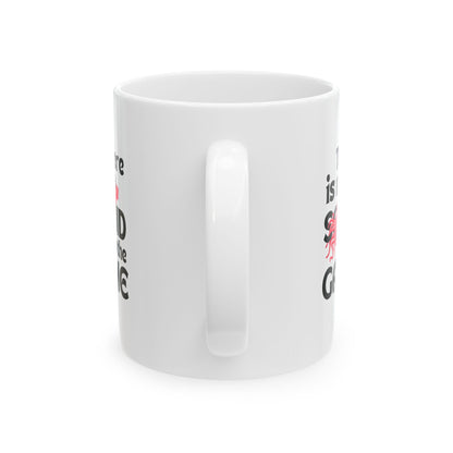 "There Is No Squid" White Mug