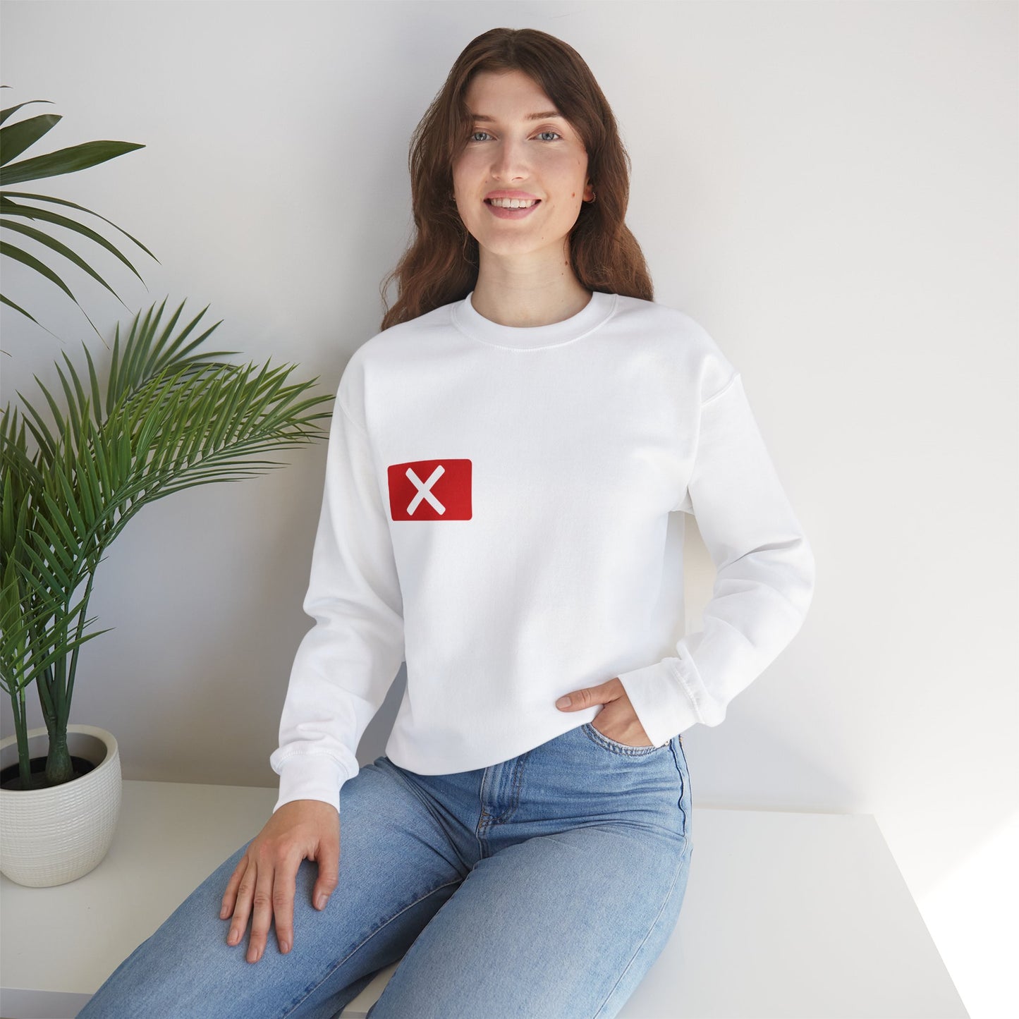 Red "X" Badge Unisex Sweatshirt