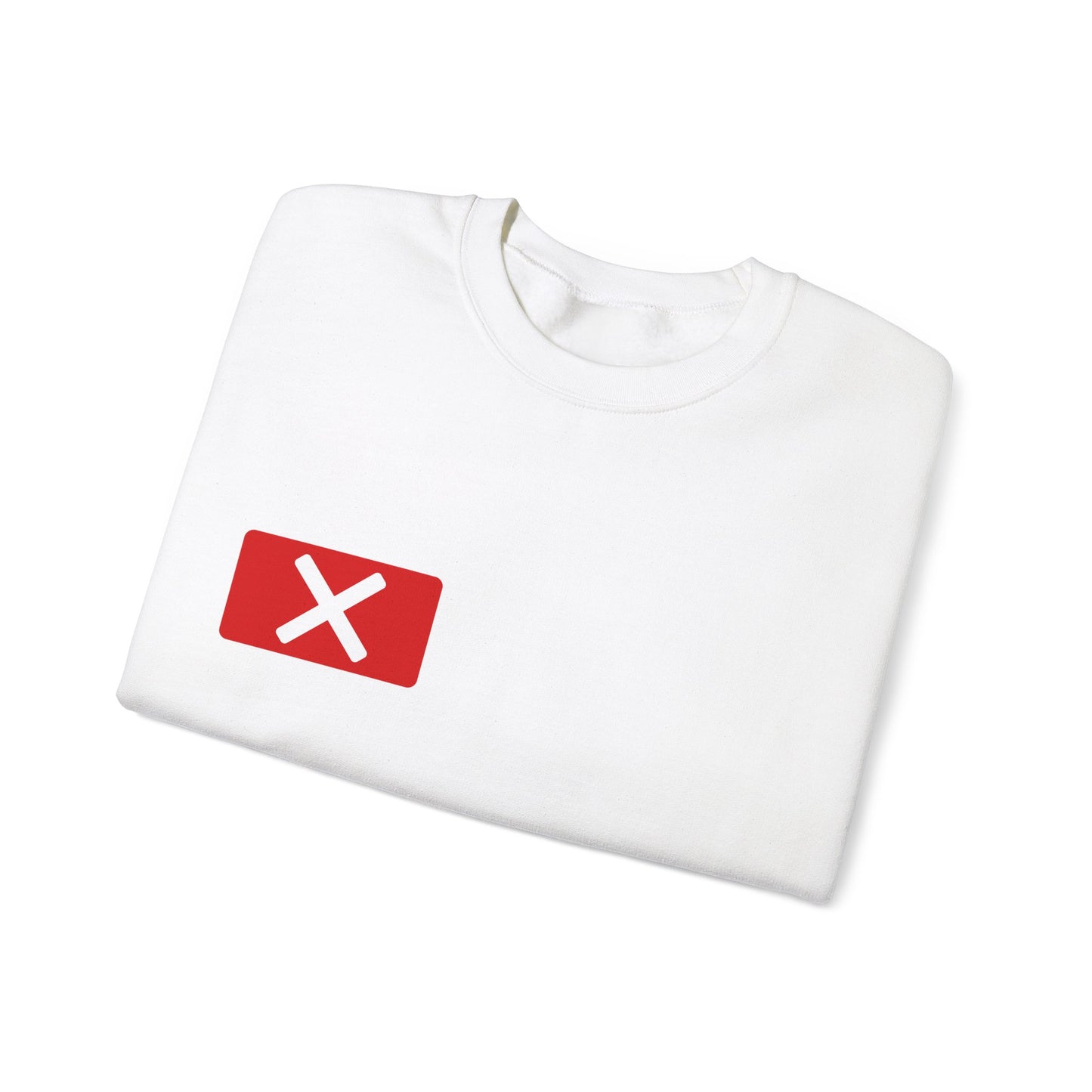 Red "X" Badge Unisex Sweatshirt