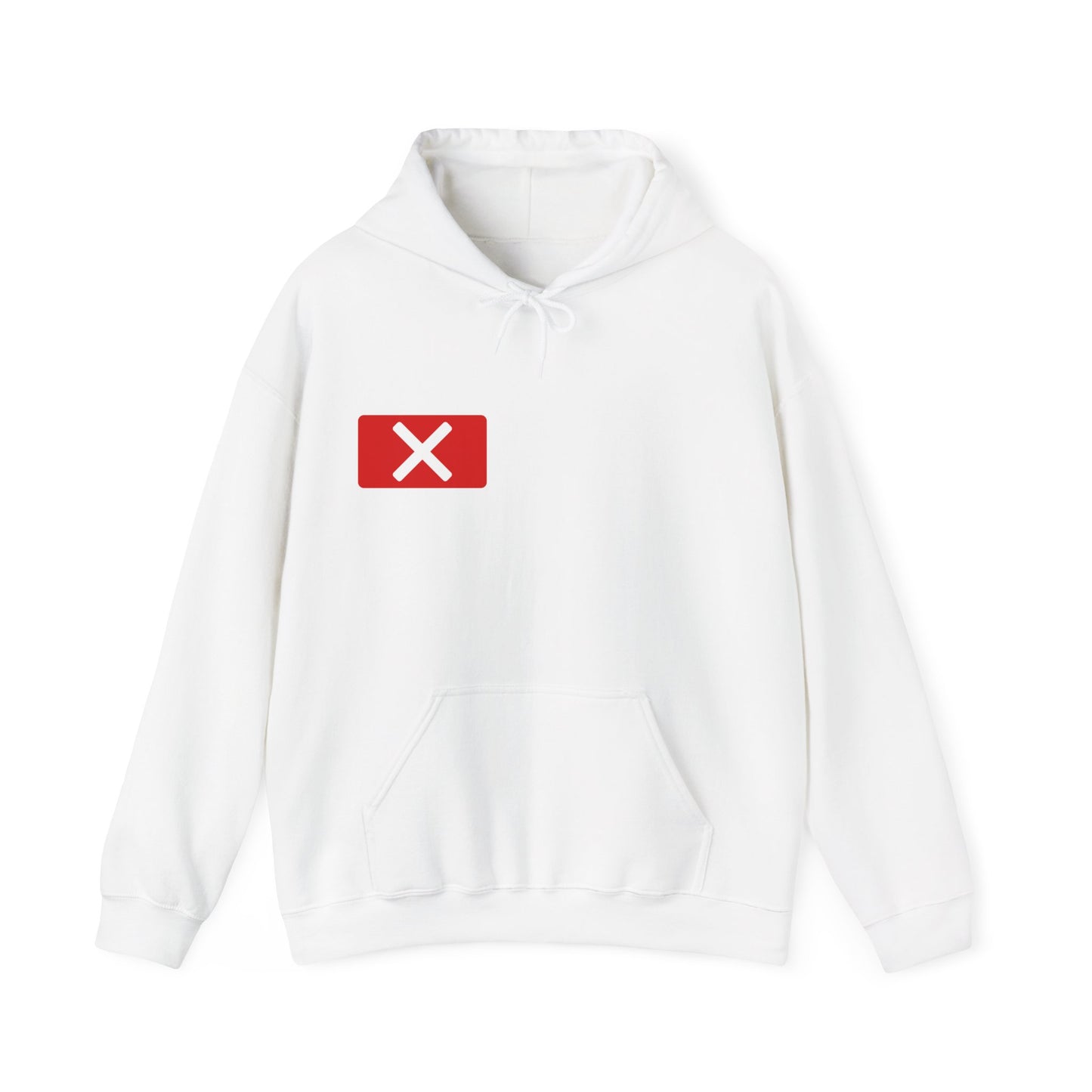 Red "X" Badge Unisex Hoodie