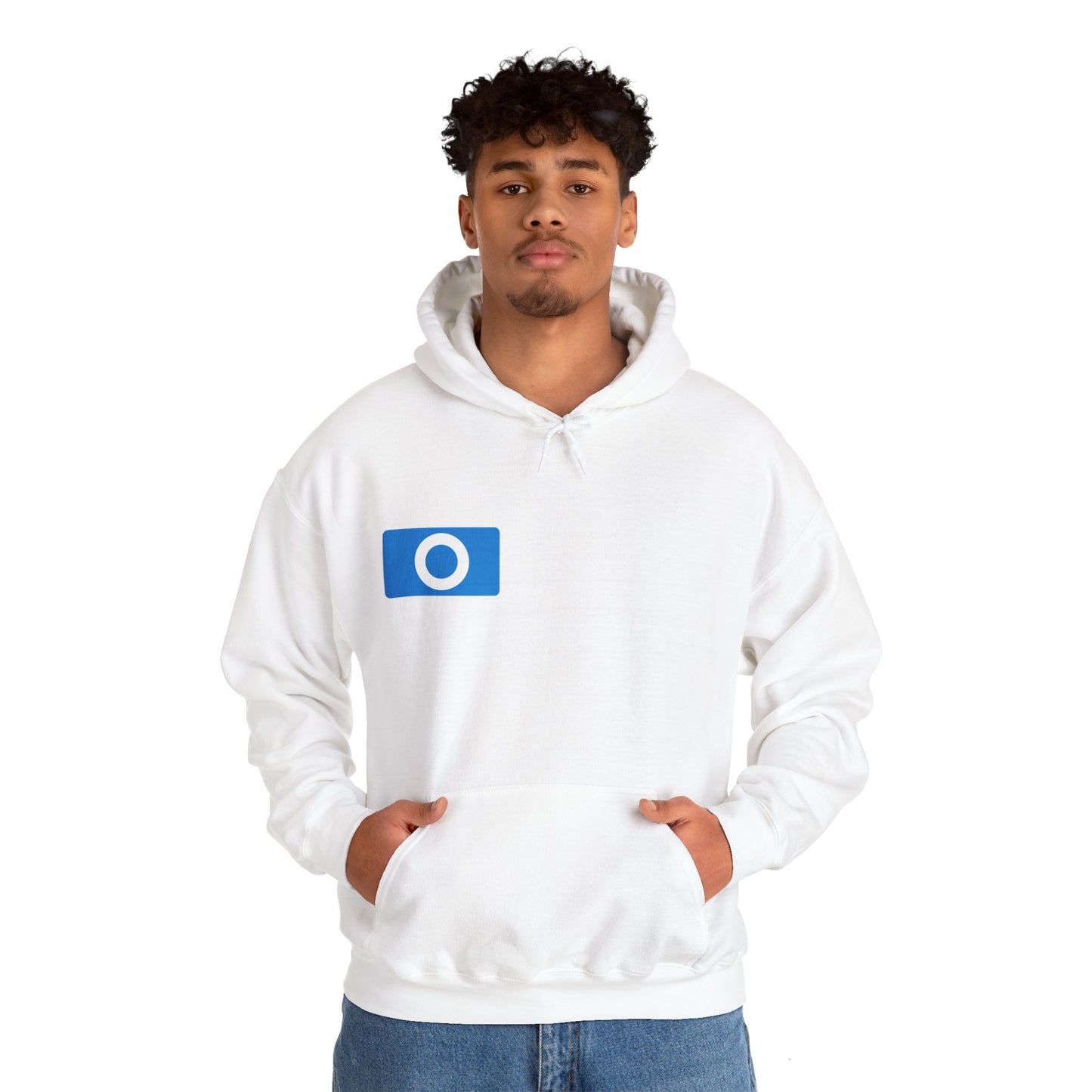 Blue "O" Badge Unisex Hoodie