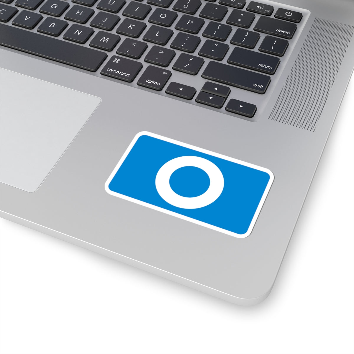 Blue "O" Badge Sticker